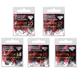 Kamasan Diamond Standard Wafter Eyed Barbless Hooks